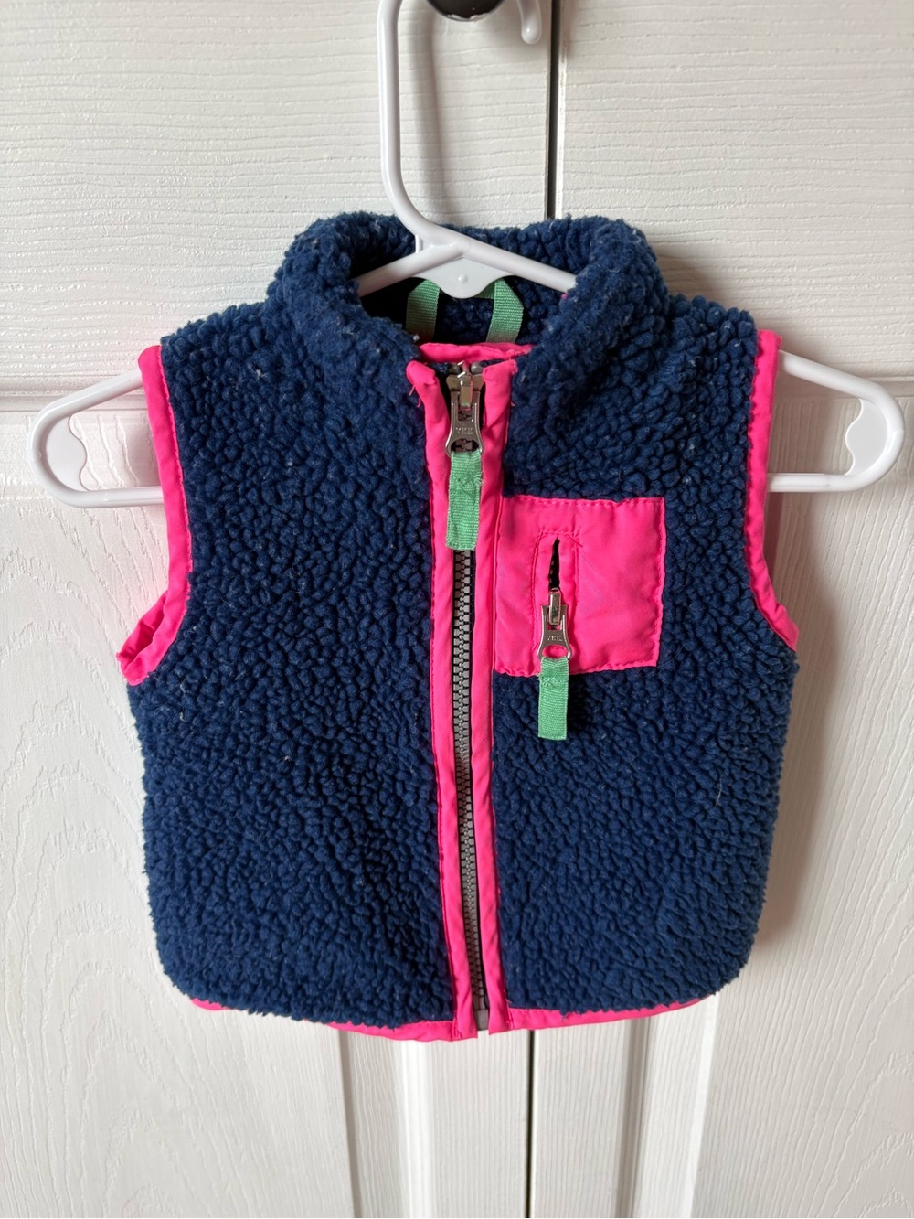 Baby girl Sherpa vest